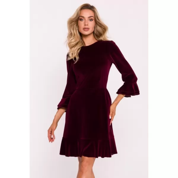  Dámské šaty MOE M825 MAROON 