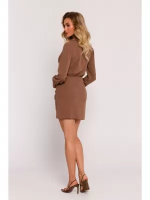 Dámské šaty MOE M783 CHOCOLATE