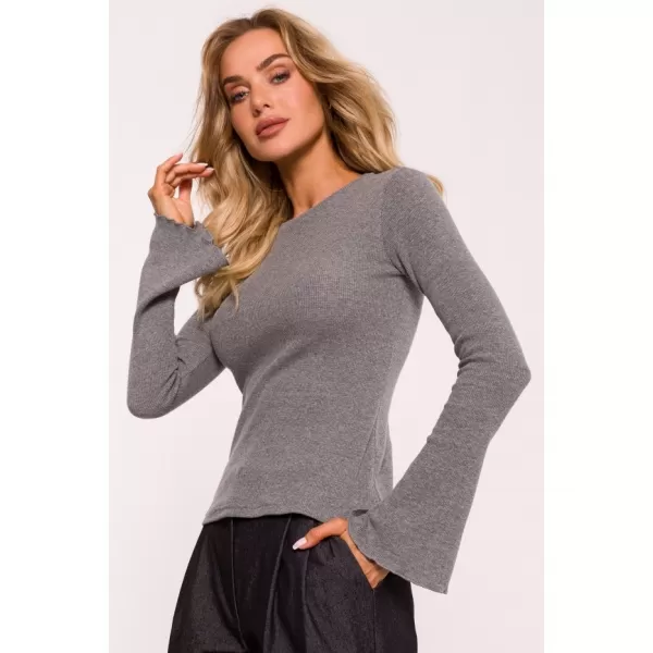  Dámské triko MOE M806 GREY MELANGE 
