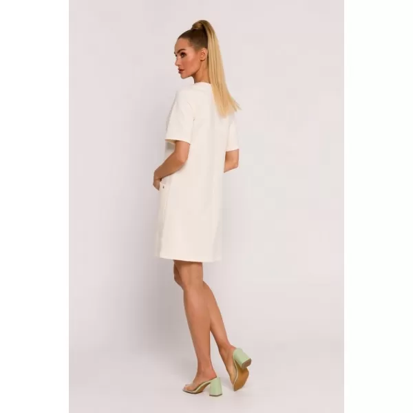  Dámské šaty MOE M788 CREAM 