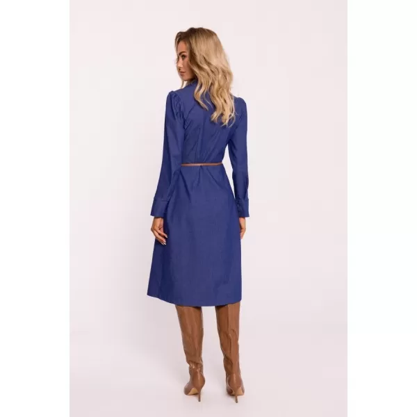  Dámské šaty MOE M804 BLUE 