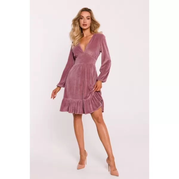  Dámské šaty MOE M826 CREPE PINK 
