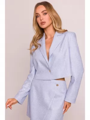 Dámské sako MOE M853 LIGHT BLUE
