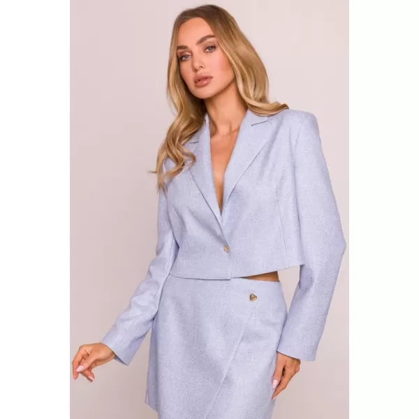  Dámské sako MOE M853 LIGHT BLUE 