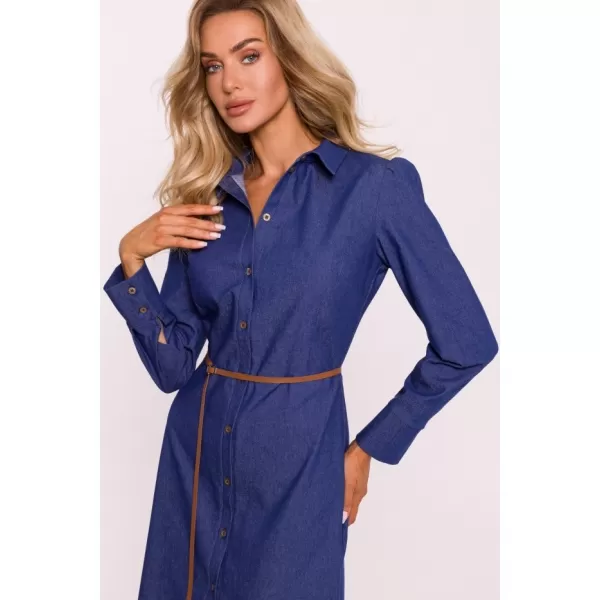  Dámské šaty MOE M804 BLUE 