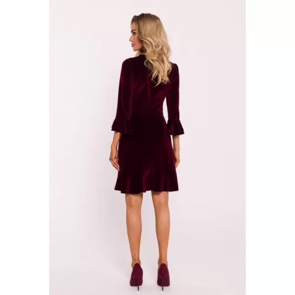  Dámské šaty MOE M825 MAROON 