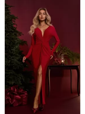 Dámské šaty MOE M840 RED