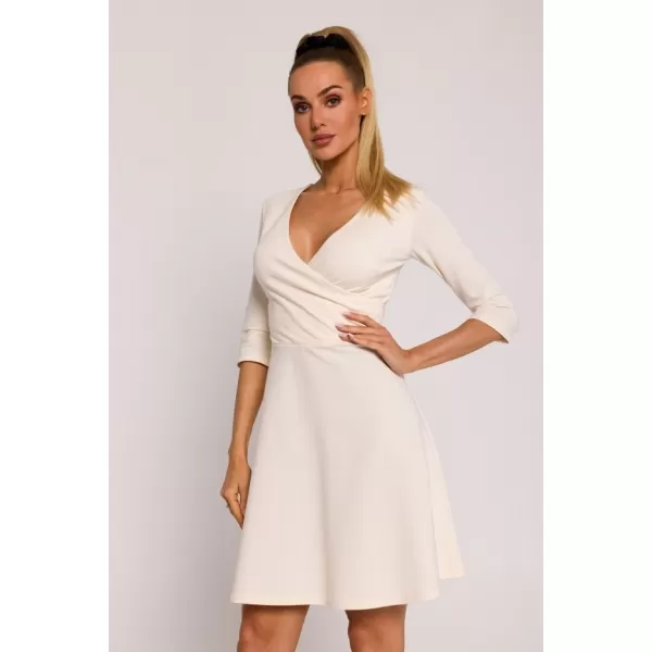  Dámské šaty MOE M786 CREAM 