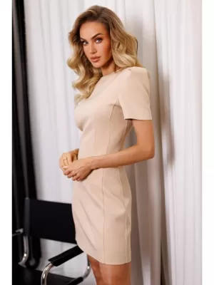 Dámské šaty MOE M777 BEIGE
