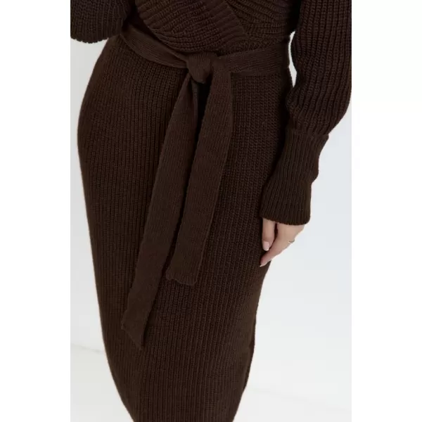  Dámské šaty MOE M810 BROWN 