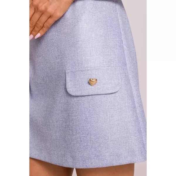  Dámské šaty MOE M855 LIGHT BLUE 