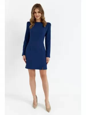 Dámské šaty MOE M755 NAVY BLUE