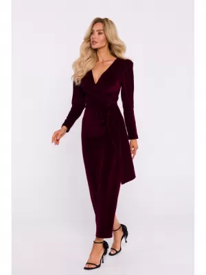 Dámské šaty MOE M828 MAROON