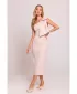 Dámské šaty MOE M847 LIGHT BEIGE