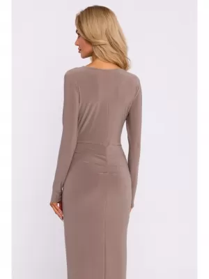 Dámské šaty MOE M840 BEIGE
