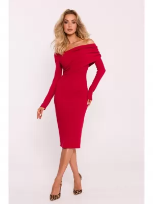 Dámské šaty MOE M820 RED