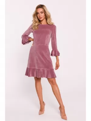 Dámské šaty MOE M825 CREPE PINK