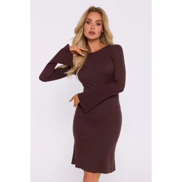  Dámské šaty MOE M821 BROWN 