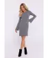Dámské šaty MOE M821 GREY MELANGE
