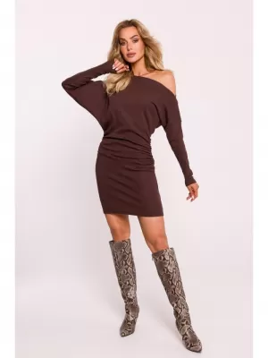 Dámské šaty MOE M818 BROWN