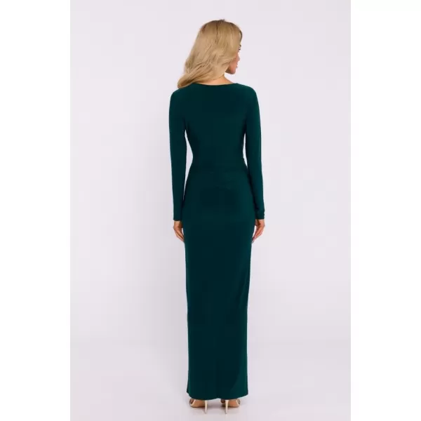  Dámské šaty MOE M840 BOTTLE GREEN 