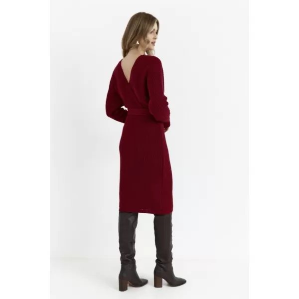  Dámské šaty MOE M810 MAROON 
