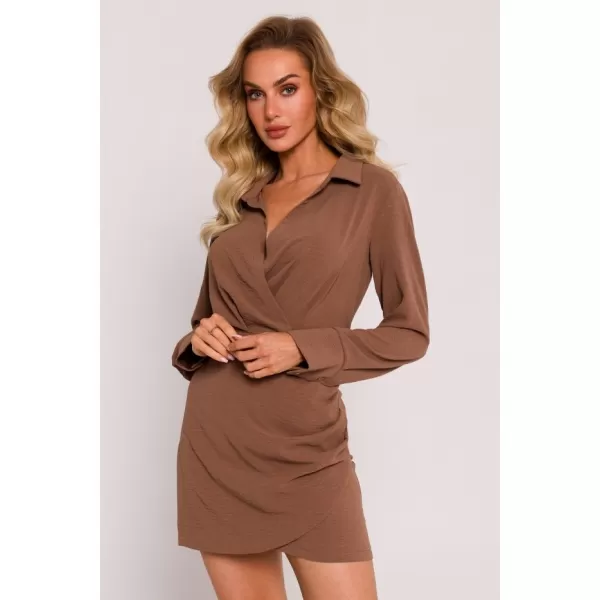  Dámské šaty MOE M783 CHOCOLATE 