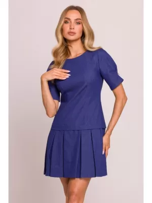 Dámské šaty MOE M842 BLUE
