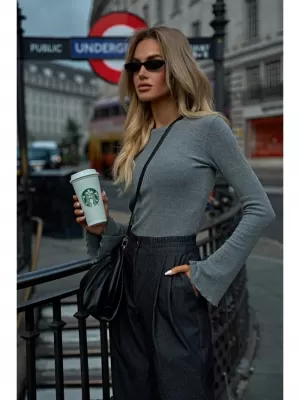 Dámské triko MOE M806 GREY MELANGE