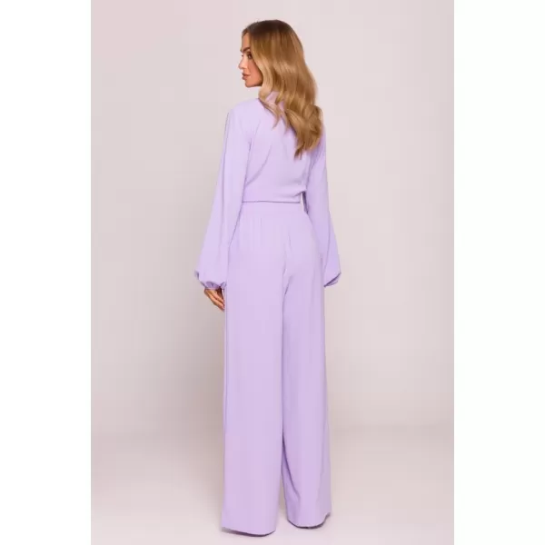  Dámský crop top MOE M861 PURPLE 