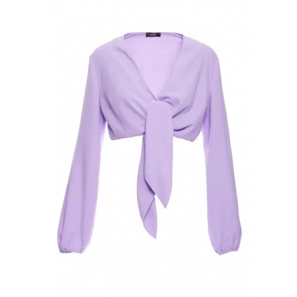  Dámský crop top MOE M861 PURPLE 