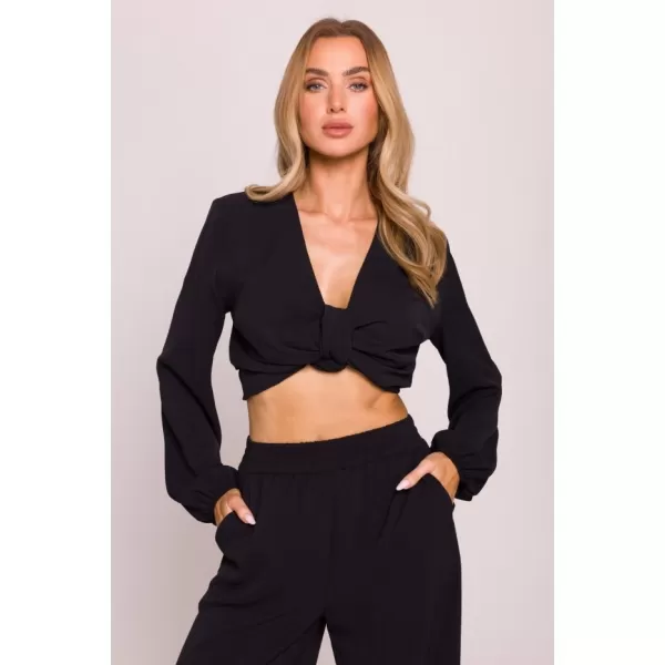  Dámský crop top MOE M861 BLACK 