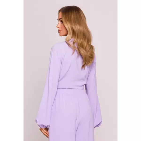  Dámský crop top MOE M861 PURPLE 