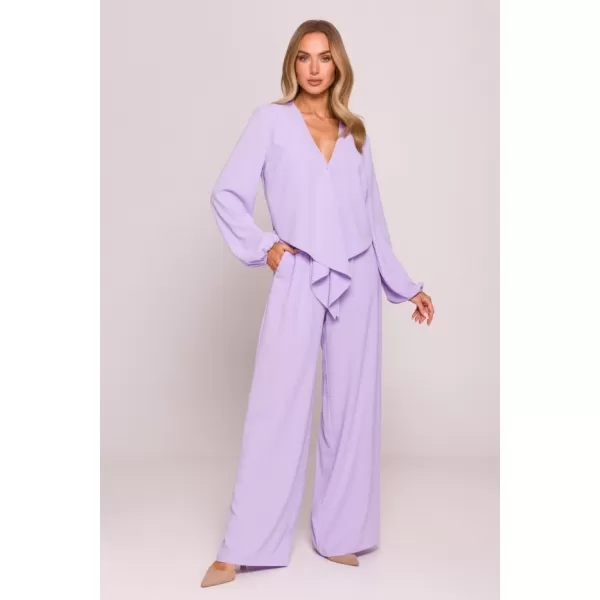  Dámský crop top MOE M861 PURPLE 