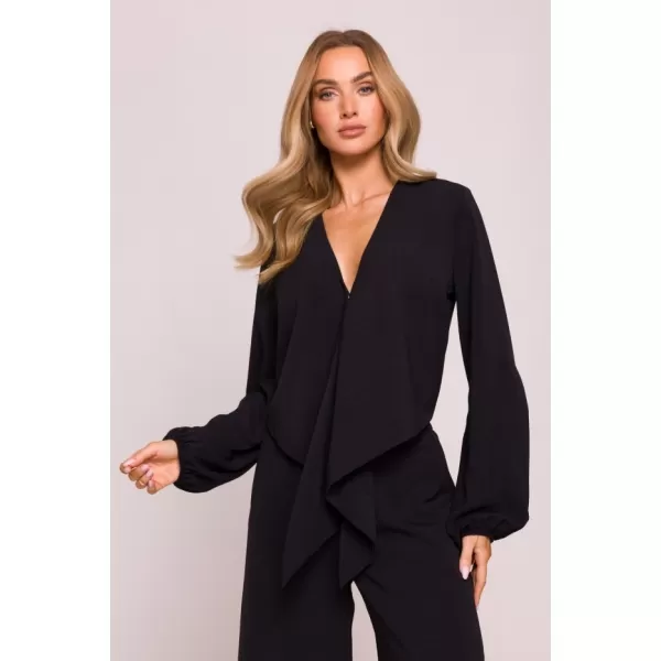  Dámský crop top MOE M861 BLACK 
