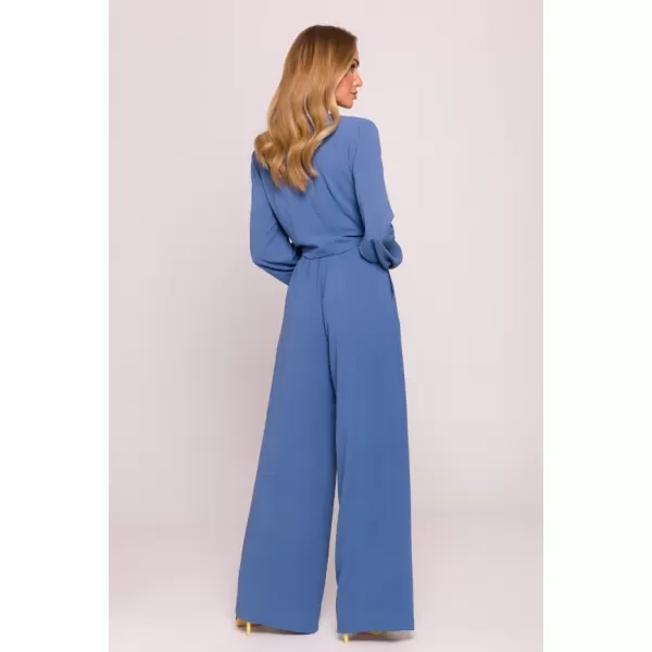  Dámský crop top MOE M861 JEANS 