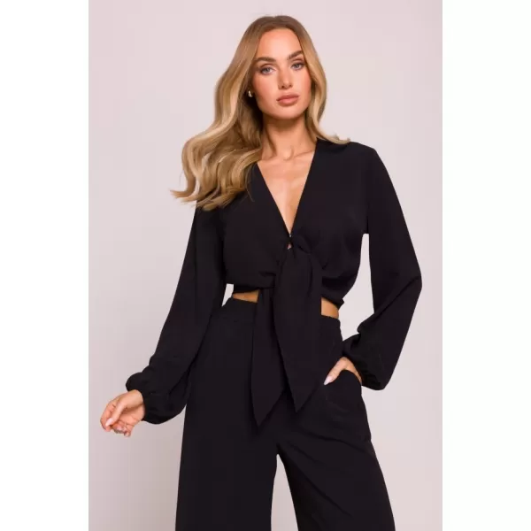  Dámský crop top MOE M861 BLACK 