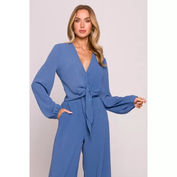  Dámský crop top MOE M861 JEANS 