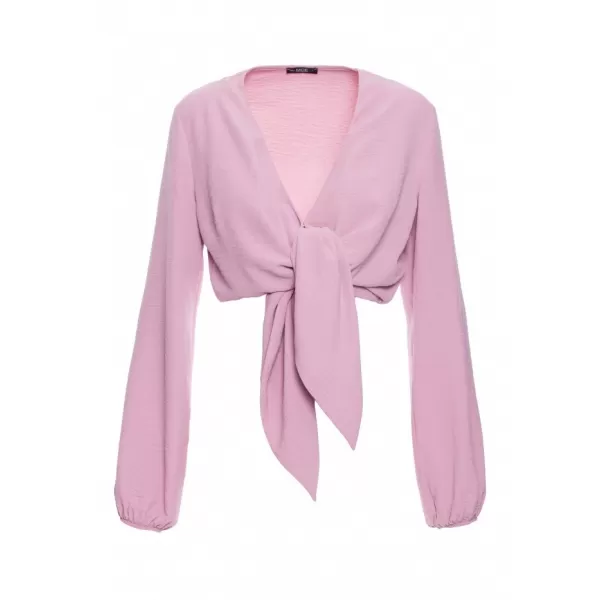  Dámský crop top MOE M861 CREPEPINK 