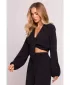 Dámský crop top MOE M861 BLACK